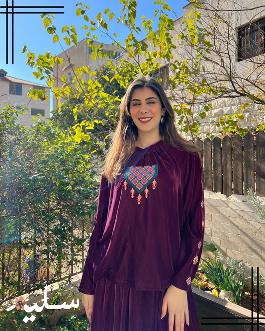 Deep purple velvet set – طقم مخمل موف