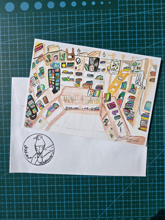 Scientific Library A6 Postcard