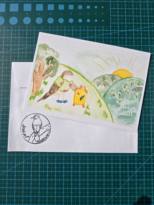 House Sparrow A6 postcard