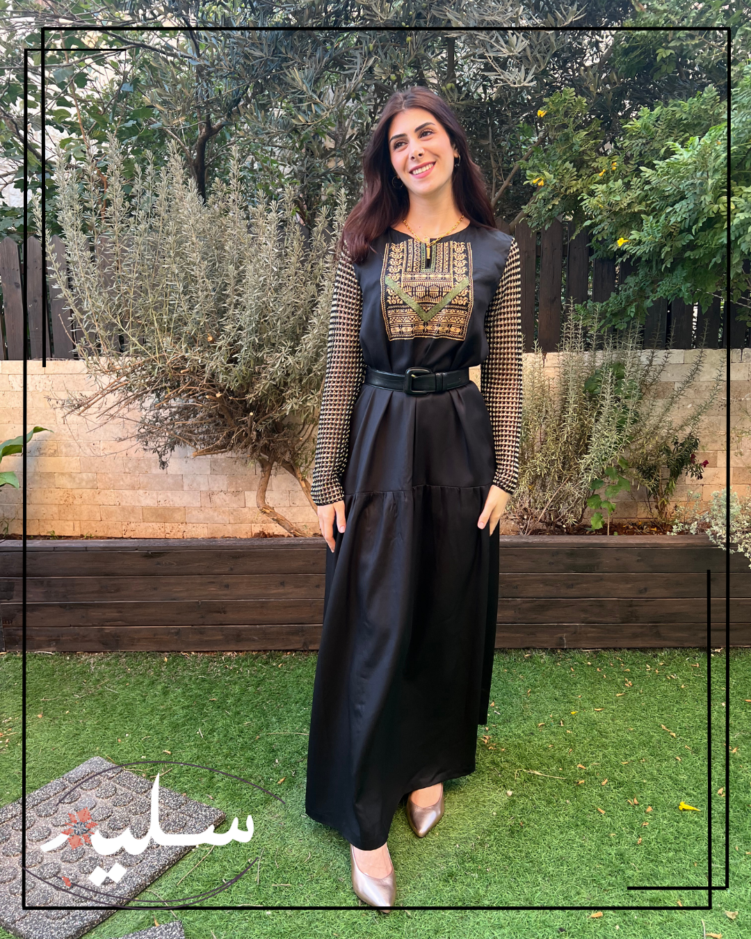 Knitted evening dress - فستان سهرة أسود