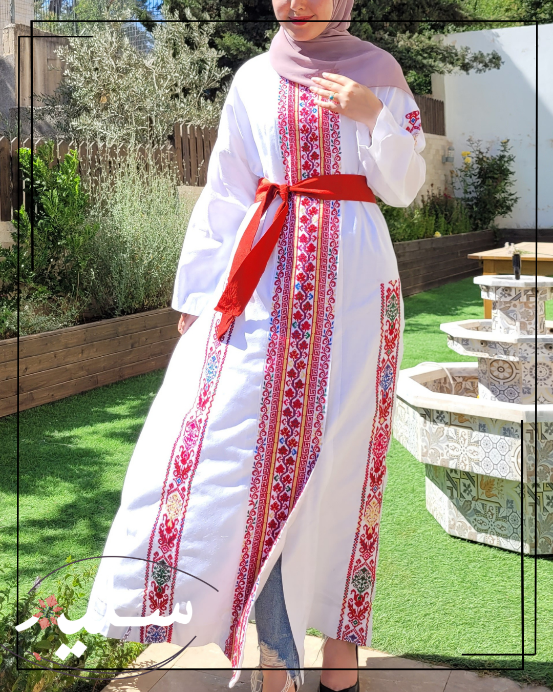 White abaya – عباية بيضاء من سليم