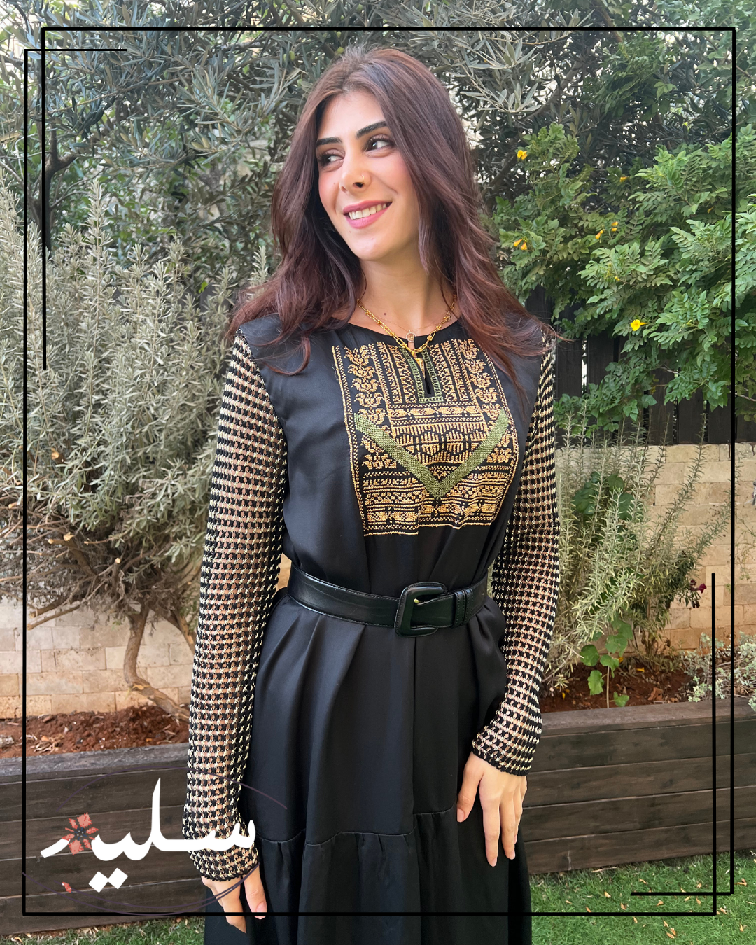 Knitted evening dress - فستان سهرة أسود