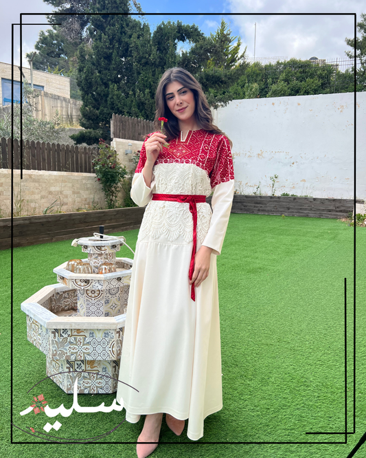 Mixed media dress – فستان فني من سليم