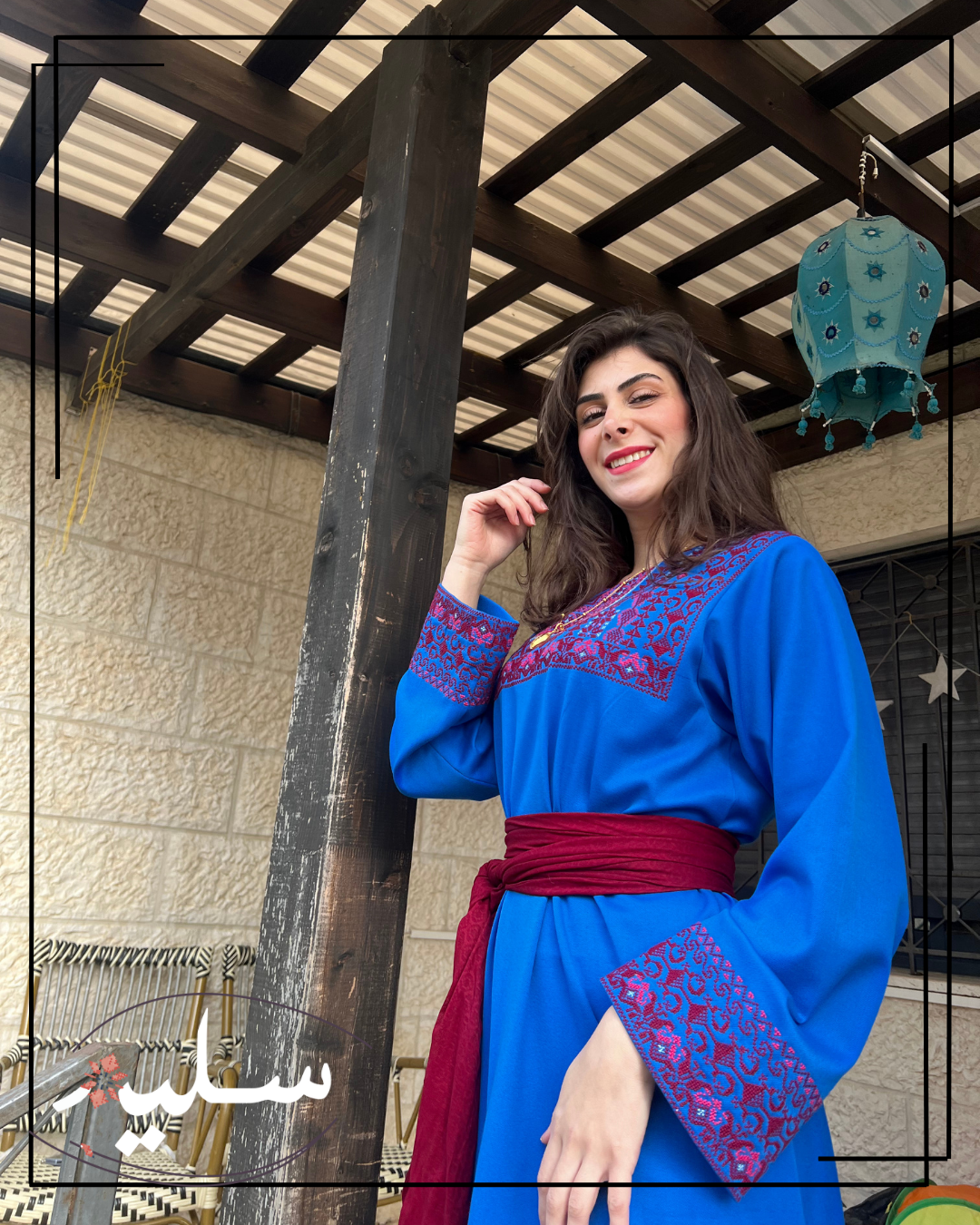 Royal blue thoub – ثوب أزرق نيلي