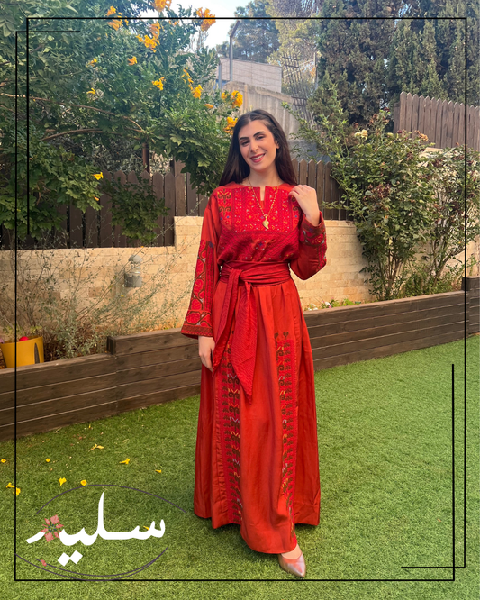 Saleem Rustic Heritage Dress– فستان نقلات أصيلة بألوان ريفية عريقة من سليم