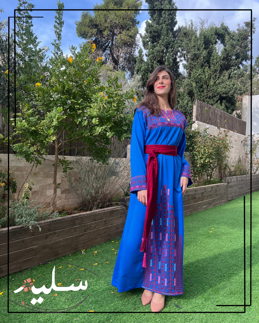 Royal blue thoub – ثوب أزرق نيلي