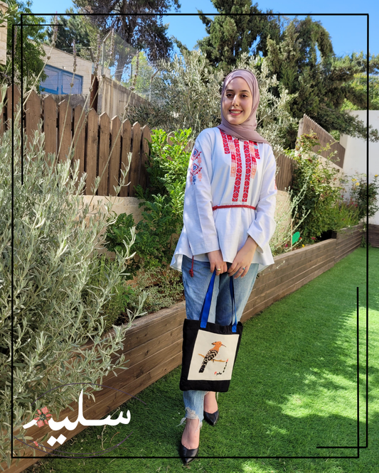 Asymmetric Linen white blouse – قميص لينين أبيض