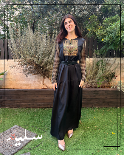 Knitted evening dress - فستان سهرة أسود