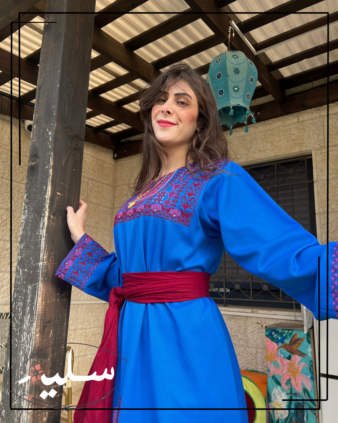 Royal blue thoub – ثوب أزرق نيلي