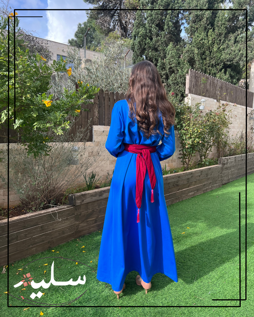 Royal blue thoub – ثوب أزرق نيلي
