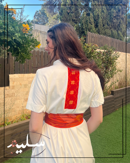 Midi Dress of Vibrant Elegance – فستان ميدي عملي بالوان الغروب