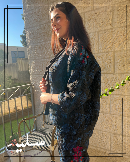 Jacquard Warmth in Graceful Shades set - طقم دفء الجاكار بظلال راقية